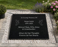 Personalised Engraved Granite Grave Marker – 40x30cm Memorial Plaque